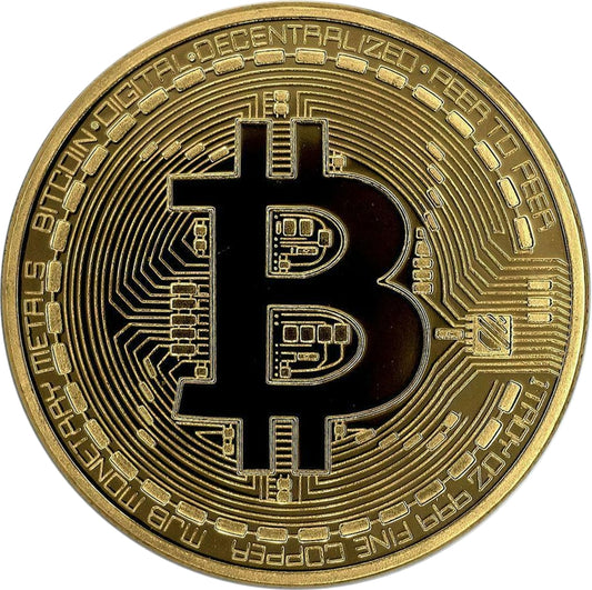 Bitcoin Münze – Sammlerstück Ø 40 mm