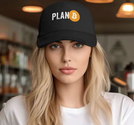Plan ₿ – Bitcoin Trucker Cap Unisex (55–60 cm, Schwarz)