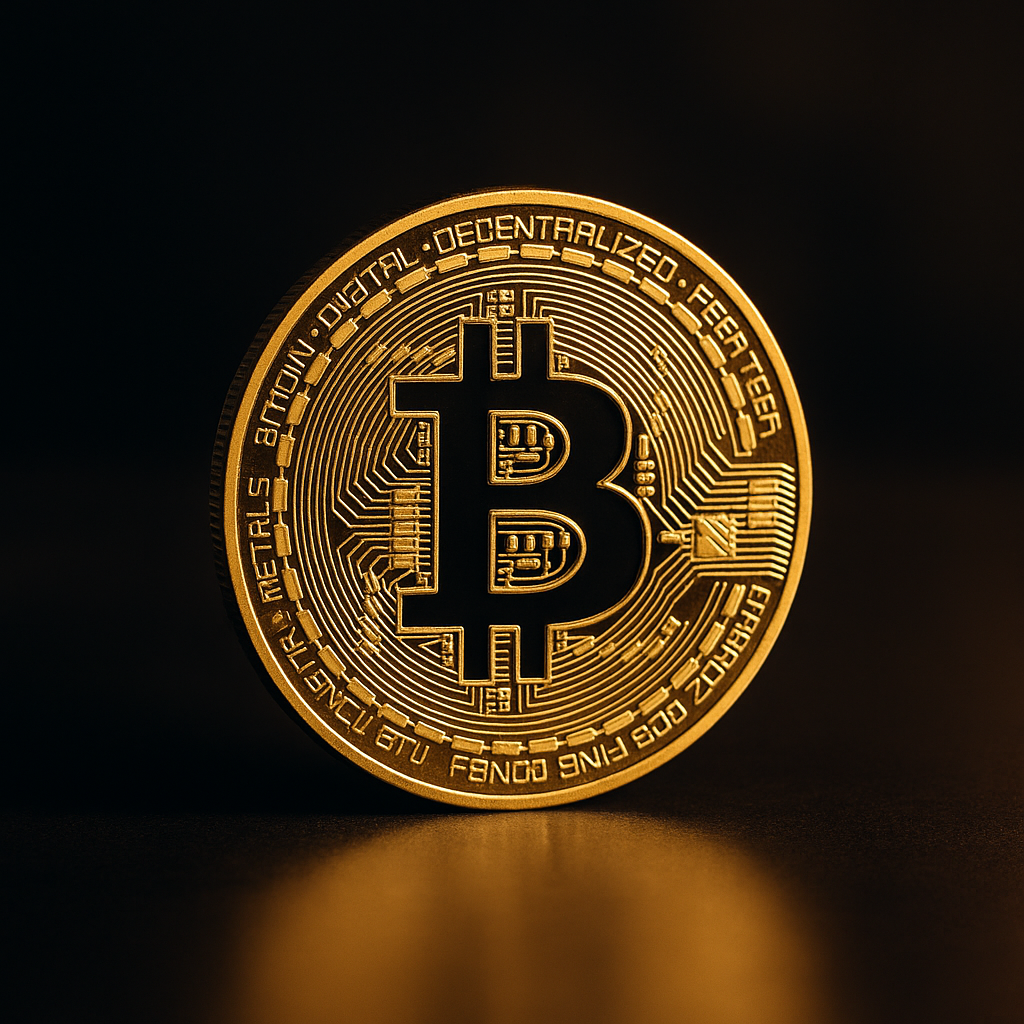Bitcoin Münze – Sammlerstück Ø 40 mm