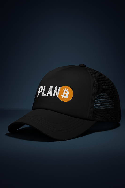 Plan ₿ – Bitcoin Trucker Cap Unisex (55–60 cm, Schwarz)